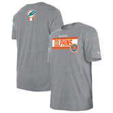 Miami Dolphins New Era 3rd Down High Density Print T-Shirt - Gray - NFL