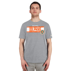 Miami Dolphins New Era 3rd Down High Density Print T-Shirt - Gray - NFL