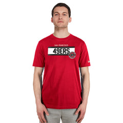 San Francisco 49ers New Era 3rd Down High Density Print T-Shirt - Scarlet - NFL