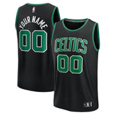 Fanatics Boston Celtics Youth Fast Break Custom Replica Jersey Black Statement Edition