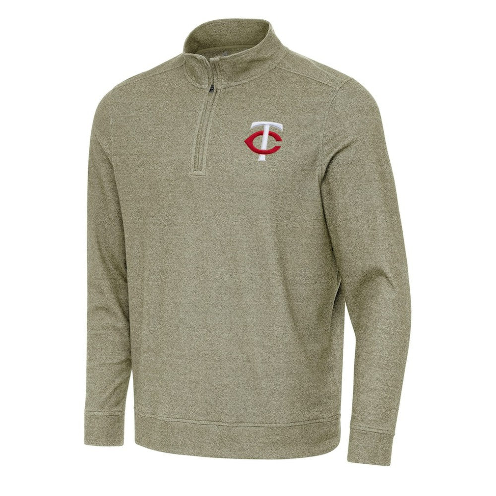 Minnesota Twins Antigua Subtle Quarter-Zip Sweatshirt for sale