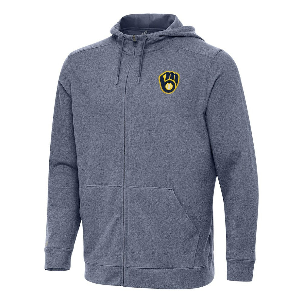 Milwaukee Brewers Antigua Effortless Full-Zip Hooded Jacket Online