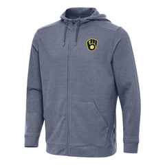 Milwaukee Brewers Antigua Effortless Full-Zip Hooded Jacket Online