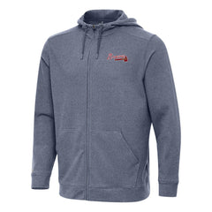 Atlanta Braves Antigua Effortless Full-Zip Hooded Jacket Sale