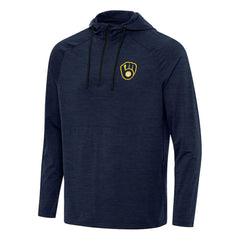 Milwaukee Brewers Antigua Spikes Quarter-Zip Pullover Hoodie Sale