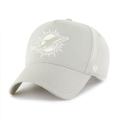 Miami Dolphins '47 Foundation Offside Adjustable Hat - Cream - 47 brand