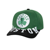 Mitchell & Ness Boston Celtics Underarch Two-Tone Pro Crown Snapback Hat Kelly Green/Black