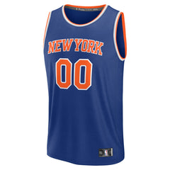 Fanatics New York Knicks Fast Break Custom Jersey Icon Edition Blue