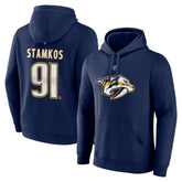 Steven Stamkos Nashville Predators Fanatics Authentic Stack Name & Number Tri-Blend Pullover Hoodie - Navy | Fanatics discount
