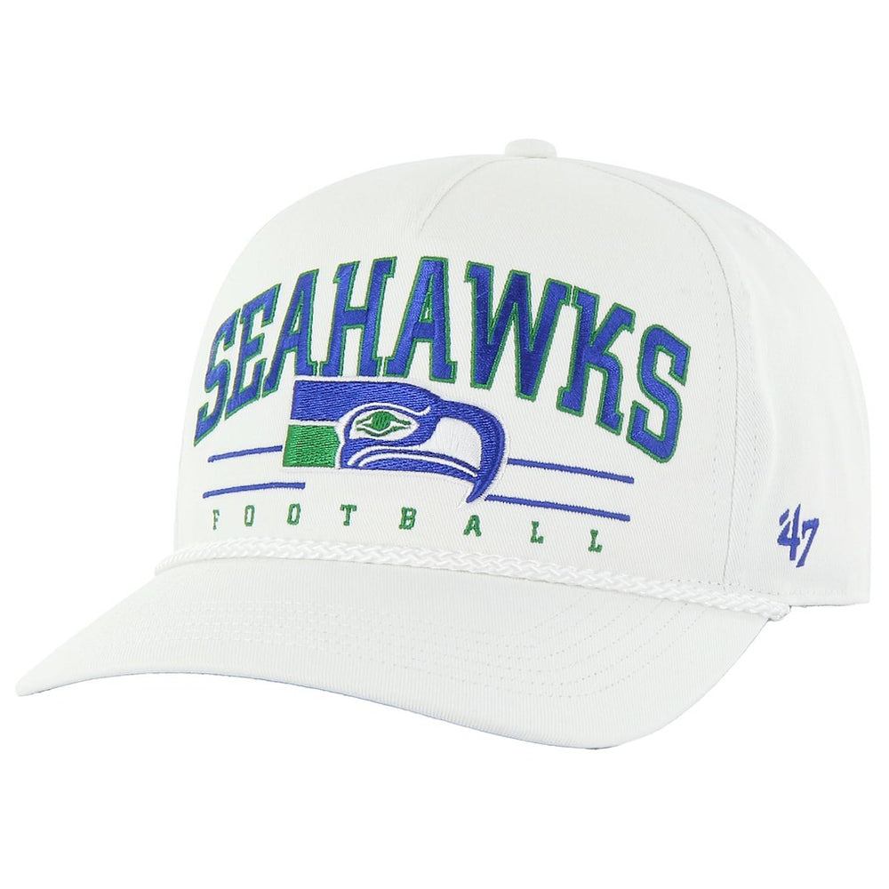 Seattle Seahawks '47 Roscoe Hitch Rope Adjustable Hat - White - 47 brand
