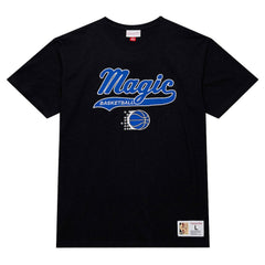 Mitchell & Ness Orlando Magic Hardwood Classics Felt Applique Slub T-Shirt Black