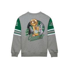 Mitchell & Ness Boston Celtics Hardwood Classics All Over 4.0 Pullover Sweatshirt Heather Gray