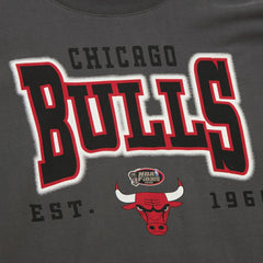 Mitchell & Ness Chicago Bulls Women's Hardwood Classics Oversized Boyfriend T-Shirt Charcoal