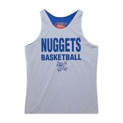 Mitchell & Ness Denver Nuggets Hardwood Classics Reversible Mesh Practice Jersey Royal/White
