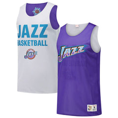 Mitchell & Ness Utah Jazz Hardwood Classics Reversible Mesh Practice Jersey Purple