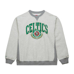 Mitchell & Ness Boston Celtics Vintage Logo Pullover Sweatshirt Heather Gray