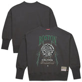Mitchell & Ness Boston Celtics Women's Hardwood Classics Lightweight Pullover Sweatshirt Charcoal
