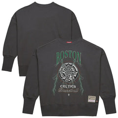 Mitchell & Ness Boston Celtics Women's Hardwood Classics Lightweight Pullover Sweatshirt Charcoal