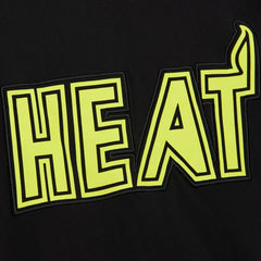 Mitchell & Ness Miami Heat Hardwood Classics Neon Nights Premium T-Shirt Black