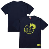 Mitchell & Ness Dallas Mavericks Hardwood Classics Neon Nights Premium T-Shirt Navy