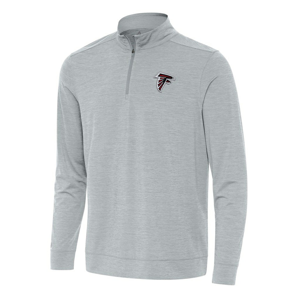 Atlanta Falcons Antigua Bright Quarter-Zip Top - Heather Gray - NFL
