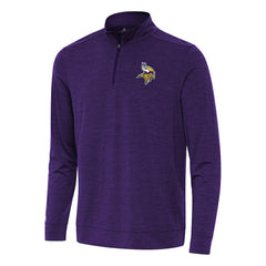 Minnesota Vikings Antigua Bright Quarter-Zip Top - Heather Purple - NFL
