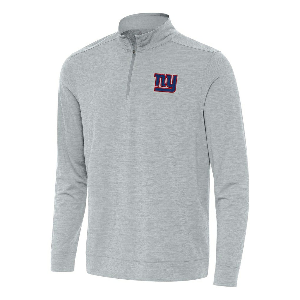 New York Giants Antigua Bright Quarter-Zip Top - Heather Gray - NFL
