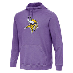 Minnesota Vikings Antigua Cloud Pullover Hoodie - Heather Purple - NFL
