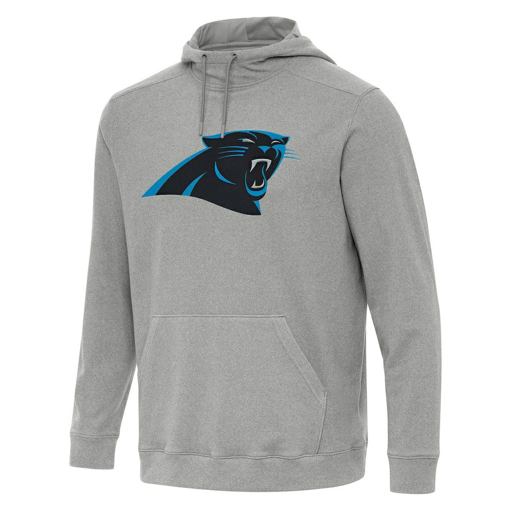 Carolina Panthers Antigua Cloud Pullover Hoodie - Heather Gray - NFL
