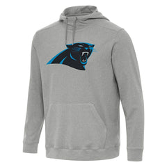 Carolina Panthers Antigua Cloud Pullover Hoodie - Heather Gray - NFL