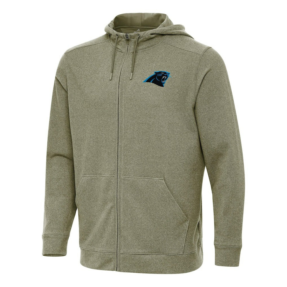 Carolina Panthers Antigua Effortless Full-Zip Hoodie - Olive - NFL