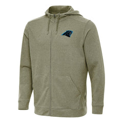 Carolina Panthers Antigua Effortless Full-Zip Hoodie - Olive - NFL