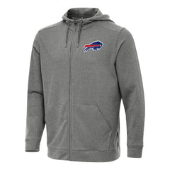 Buffalo Bills Antigua Effortless Full-Zip Hoodie - Heather Black - NFL