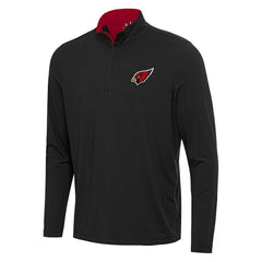 Arizona Cardinals Antigua Content Quarter-Zip Pullover Top - Black/Cardinal - NFL
