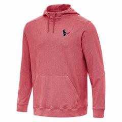 Houston Texans Antigua Cloud Pullover Hoodie - Heather Red - NFL