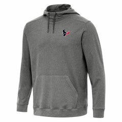Houston Texans Antigua Cloud Pullover Hoodie - Heather Black - NFL
