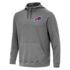 Buffalo Bills Antigua Cloud Pullover Hoodie - Heather Black - NFL