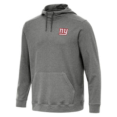 New York Giants Antigua Cloud Pullover Hoodie - Heather Black - NFL