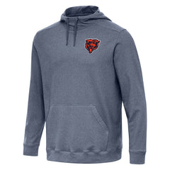 Chicago Bears Antigua Cloud Pullover Hoodie - Heather Navy - NFL