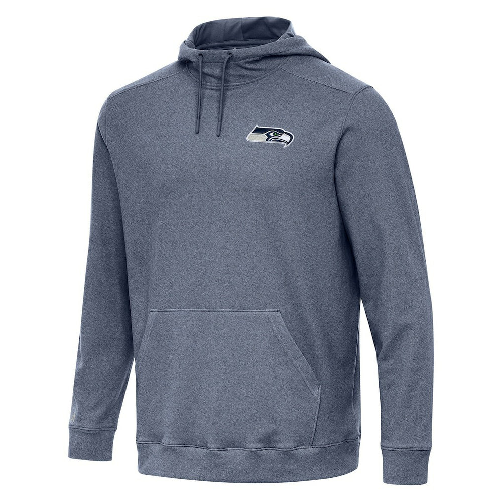 Seattle Seahawks Antigua Cloud Pullover Hoodie - Heather College Navy - NFL