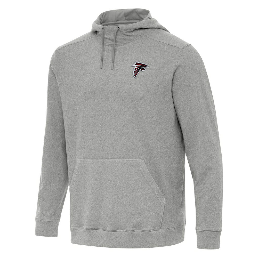 Atlanta Falcons Antigua Cloud Pullover Hoodie - Heather Gray - NFL