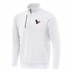 Houston Texans Antigua Generation Quarter-Zip Pullover Top - White - NFL