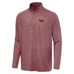 Washington Commanders Antigua Hunk Quarter-Zip Jacket - Heather Burgundy - NFL