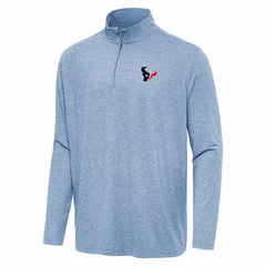 Houston Texans Antigua Hunk Quarter-Zip Jacket - Heather Royal - NFL