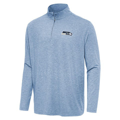 Seattle Seahawks Antigua Hunk Quarter-Zip Jacket - Heather Royal - NFL