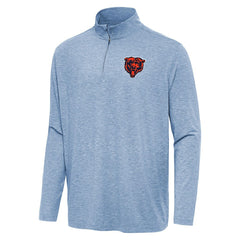 Chicago Bears Antigua Hunk Quarter-Zip Jacket - Heather Royal - NFL