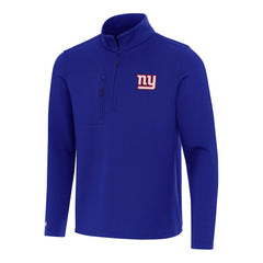 New York Giants Antigua Insider Quarter-Zip Pullover Top - Royal - NFL