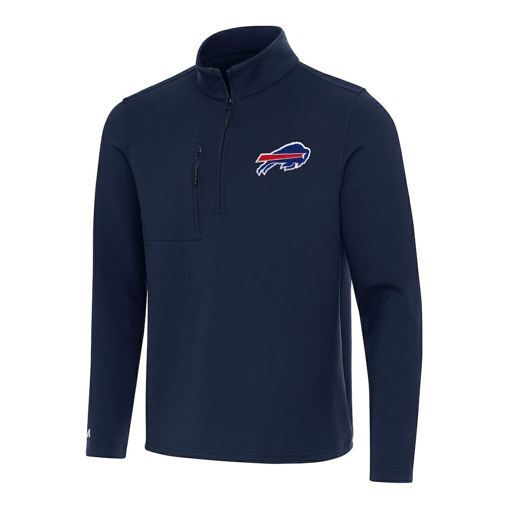 Buffalo Bills Antigua Insider Quarter-Zip Pullover Top - Navy - NFL