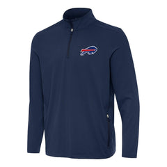 Buffalo Bills Antigua Perilous Quarter-Zip Pullover Top - Navy - NFL