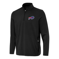 Buffalo Bills Antigua Perilous Quarter-Zip Pullover Top - Black - NFL